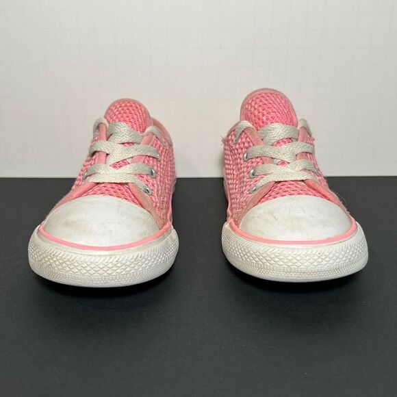 Toddler Girls CONVERSE Chuck Taylor All Star Double Tongue Ox Sneakers / Size 10 - Picture 2 of 11